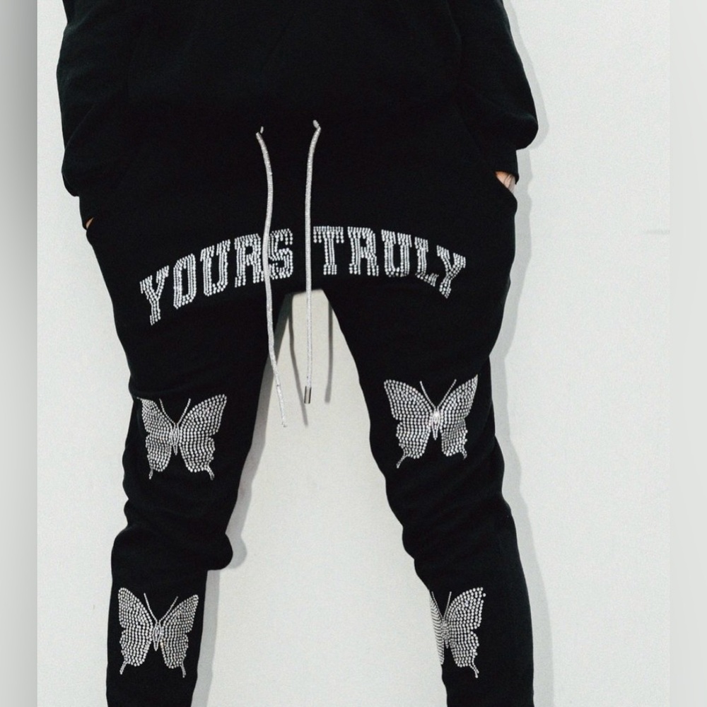 Yours Truly Rhinestone Joggers